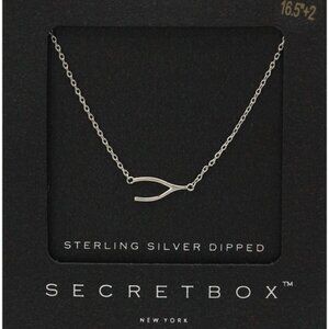 STERLING SILVER WISHBONE NECKLACE